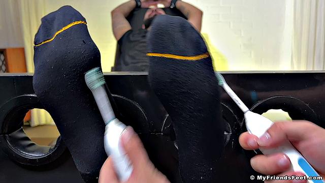 Rikk Gets Tickled In Dress Socks - Rikk
