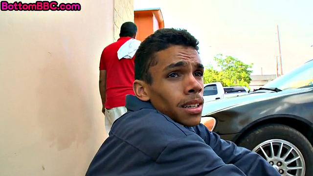 Ebony straight agrees to blowjob