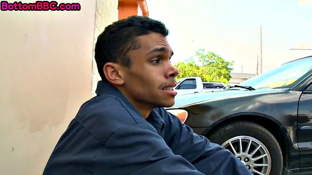 Ebony straight agrees to blowjob