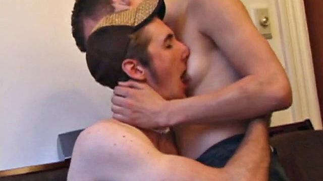 Trent Knight runs into Michael Whitewood while out skating. After spending a day burning the pavement, they relax inside with straight porn.