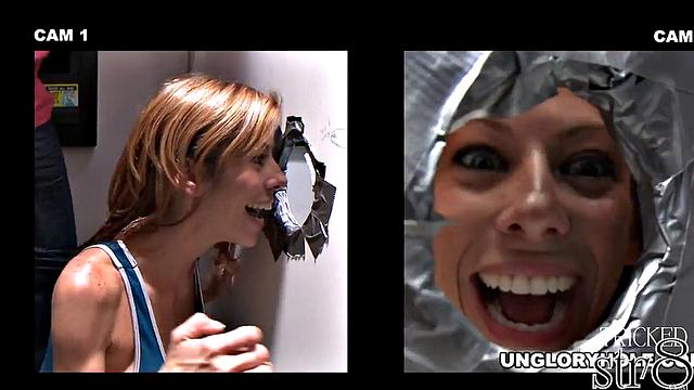 Facial triced str8 dude in passionate gloryhole BJ