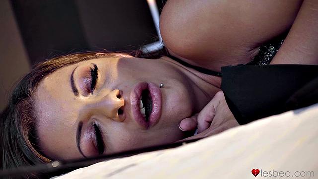 Teasing lesbian pussy eating for orgasm