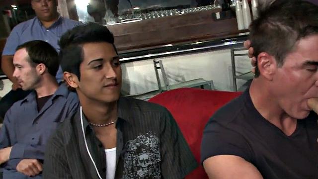 Real dancer throatfucking at party