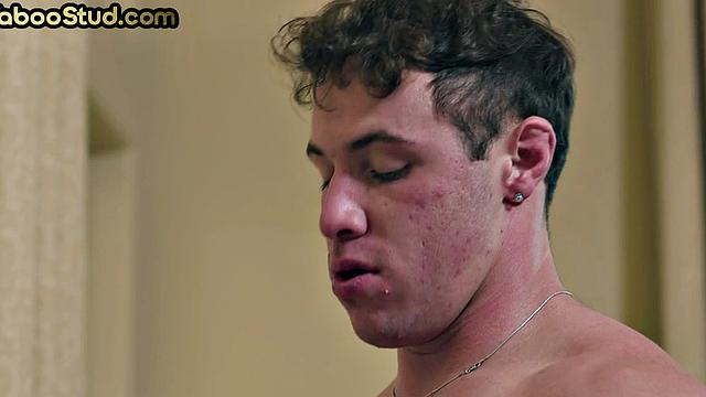 Taboo stepbrothers enjoy bareback anal sex while alone