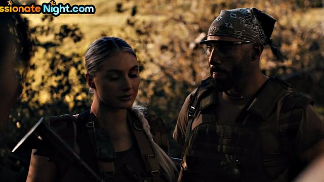 Big-titted bae doggystyled in threesome