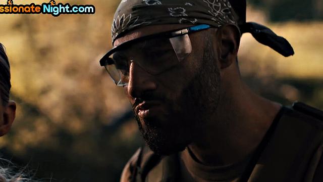 Big-titted bae doggystyled in threesome