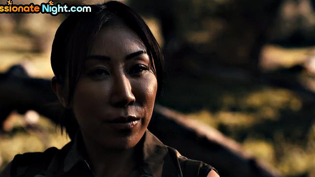 Big-titted bae doggystyled in threesome