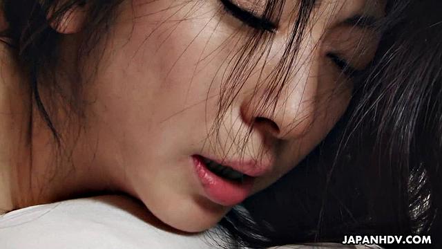 Wife Emiko Koike gets pleased by her hard