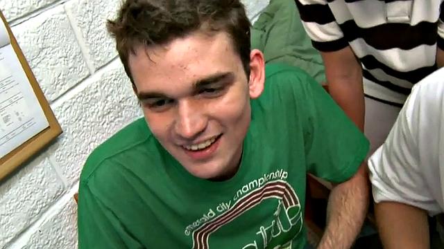 College studs facialized for frat after anal threesome