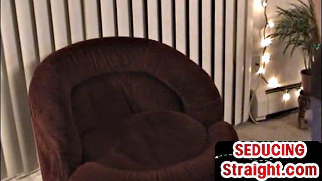 Real amateur str8 guy wanks cock for Xmas gay porn