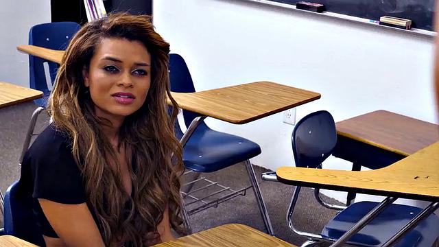 Lez teacher scissor college babe after pussyeating