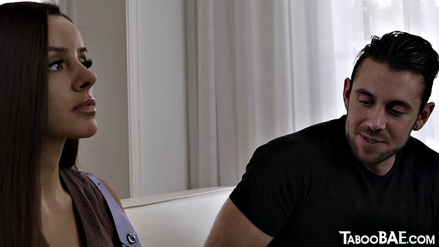 Cute skinny redhead banged by lover