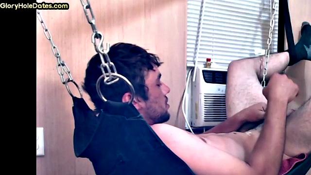 Gloryhole and swing for vintage jock