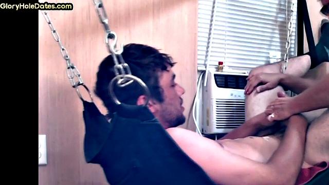 Gloryhole and swing for vintage jock