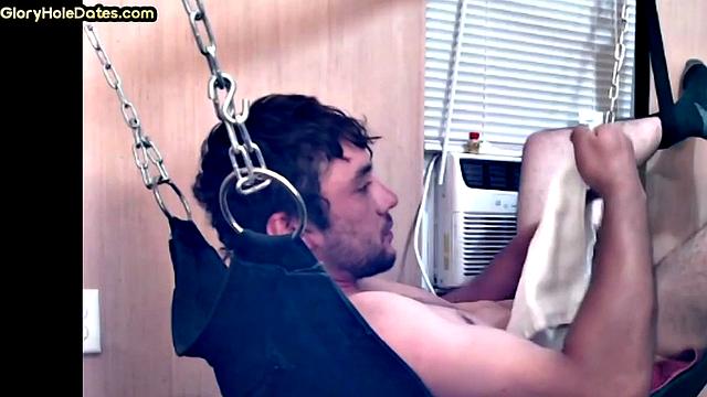 Gloryhole and swing for vintage jock