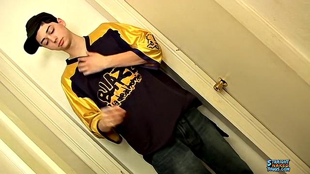 Young, Straight Smooth, Skater Jerks Off - Noah