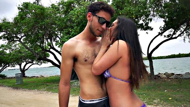 Pulled straight amateur into fucking black bud