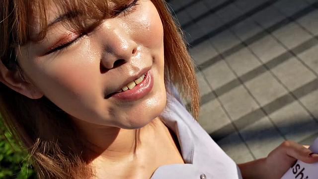 Amateur Japanese babe Iori Sasaki comes to visit us to fuck