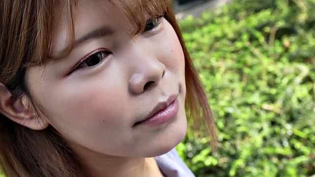 Amateur Japanese babe Iori Sasaki comes to visit us to fuck