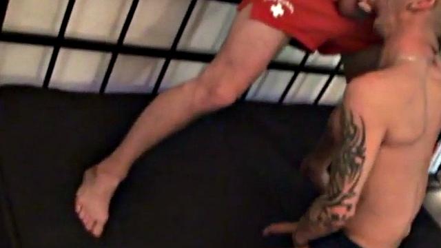 Tattooed German skinny stud rims BF before oral pleasure