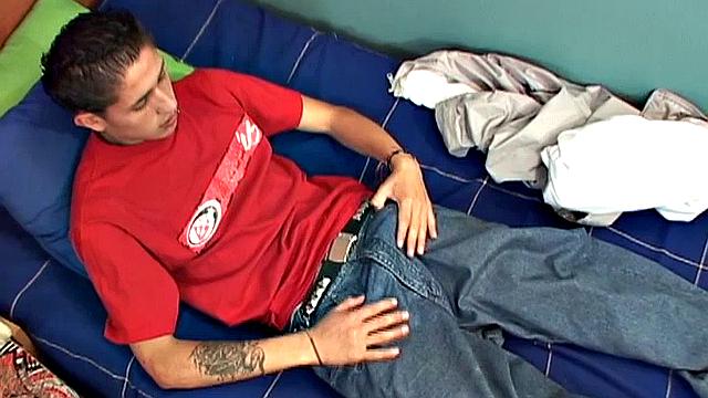 Jaun Carlos is a fan favorite and this time we get to enjoy him and his big fat uncut cock without any distractions. The slim and smooth Latino strips down to his boxers and lets his rock-hard cock pop out before getting totally naked.