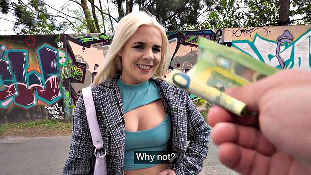 21yo blondie deepthroating POV