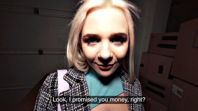 21yo blondie deepthroating POV