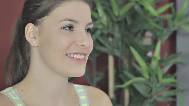 Amazing brunette girl gets a dick in her pussy and ass