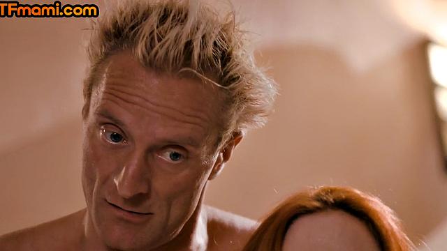 Big-titted DTF stepmom riding stepsons in 3some