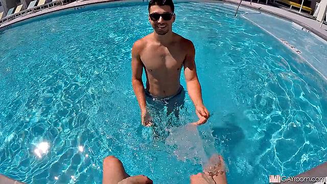 Pool Babe Flirting