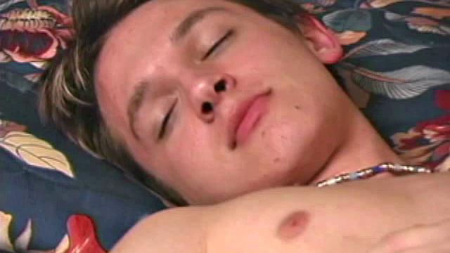 In this scene, 18-year-old Trey Camden pleasures himself in front of a mirror