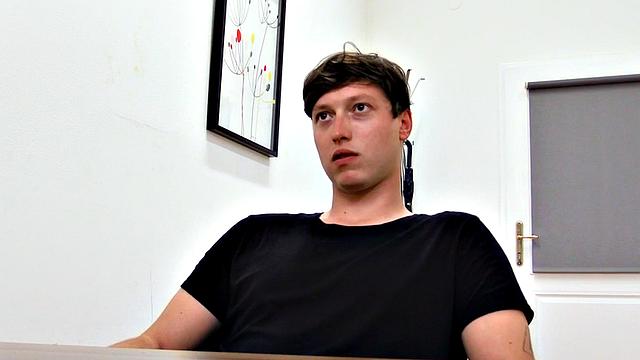Straight Euro twink fucks on fake casting in POV