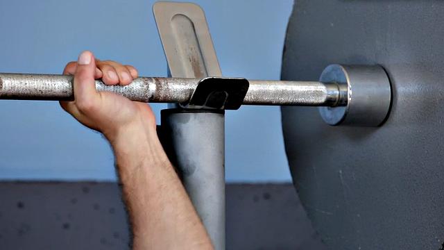 Hunky newbie solo tugging in gym until jizz