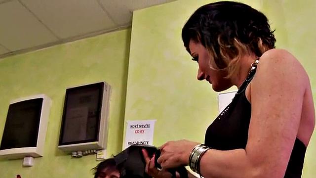 Femdom CFNM amateur babes pegging in 3way with strapon