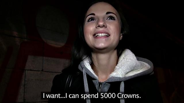 Watch this tattooed slut get her pussy drilled in POV with a thong on the side