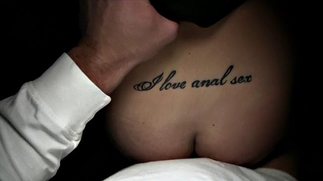 Watch this tattooed slut get her pussy drilled in POV with a thong on the side