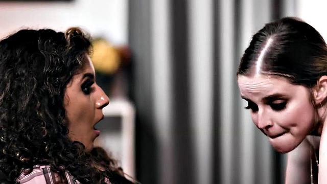 Chubby stepdaughter fucked in hairy cunt by stepfather