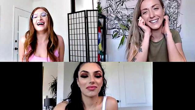 Webcam lez babes toying and rubbing their wet shaved areas