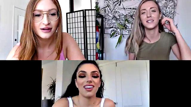 Webcam lez babes toying and rubbing their wet shaved areas