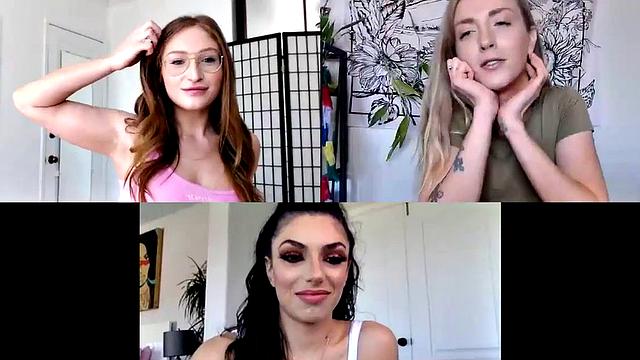 Webcam lez babes toying and rubbing their wet shaved areas