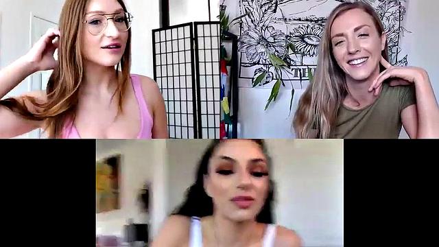 Webcam lez babes toying and rubbing their wet shaved areas