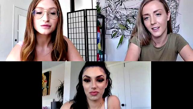 Webcam lez babes toying and rubbing their wet shaved areas