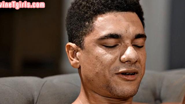 Big-titted Trans Smashed by Lover