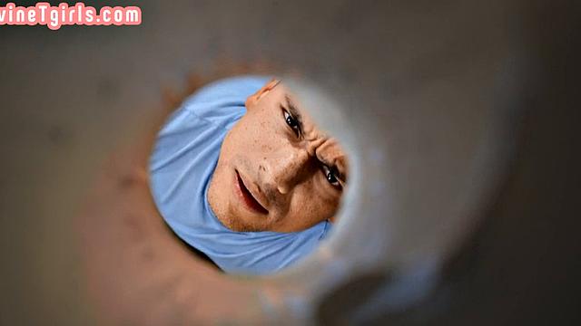 Big-titted Trans Smashed by Lover