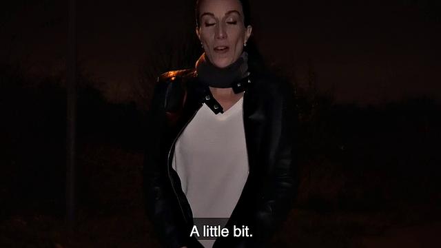 Watch this hot chick give a steamy outdoor handjob and get a hot facial