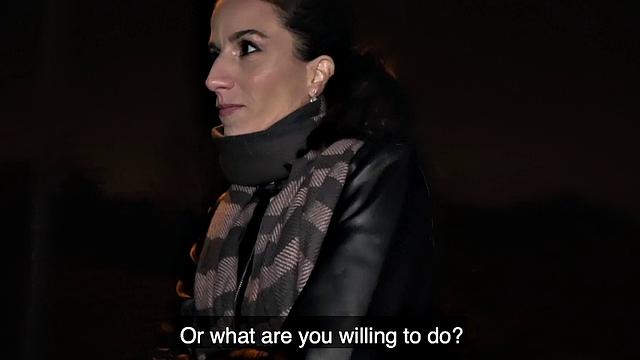 Watch this hot chick give a steamy outdoor handjob and get a hot facial