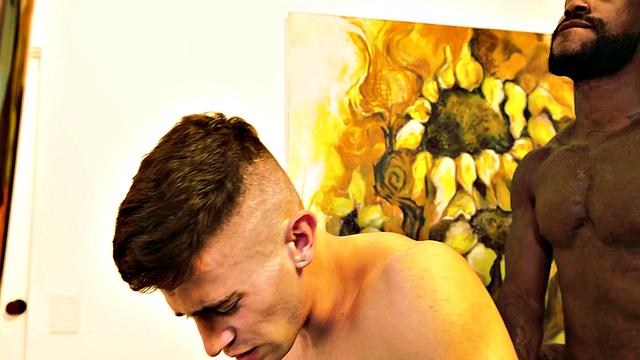 HotHouse - Hottest Ebony Bodybuilder Fills Up Cute Jock With Cum