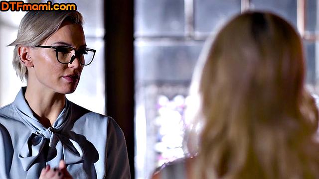 Tight MILF sharing cock in trio