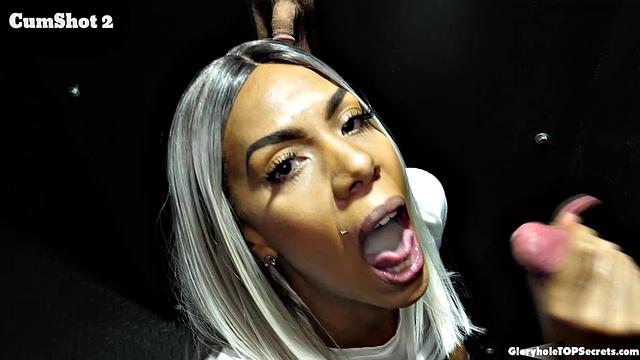Лексси Даймонд не остановить - десять глубоких глотков спермы подряд, все до капли!