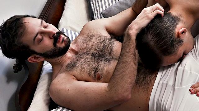 Hairy stepdaddy barebacks stepson in tiny asshole